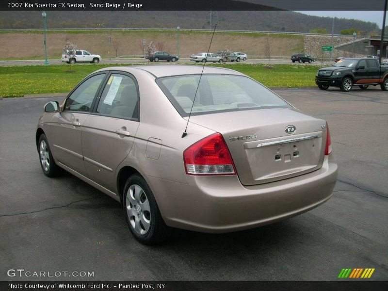 Sand Beige / Beige 2007 Kia Spectra EX Sedan