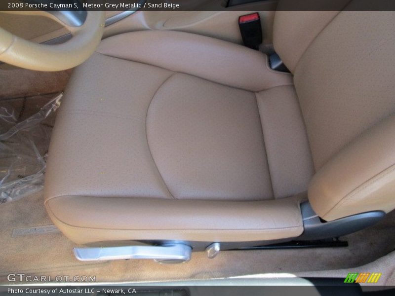 Meteor Grey Metallic / Sand Beige 2008 Porsche Cayman S