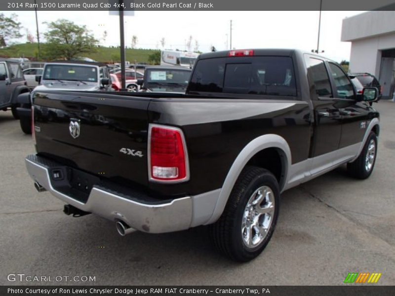 Black Gold Pearl Coat / Black 2014 Ram 1500 Laramie Quad Cab 4x4