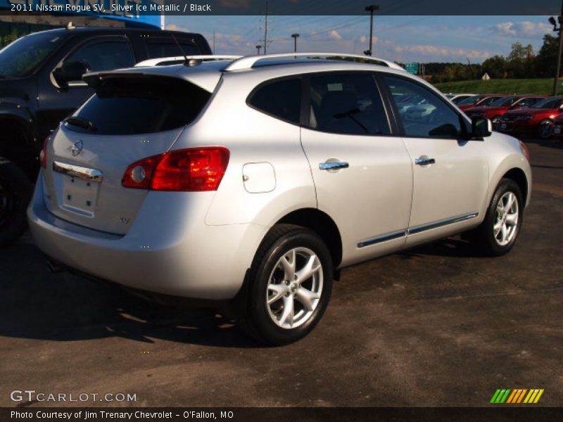 Silver Ice Metallic / Black 2011 Nissan Rogue SV