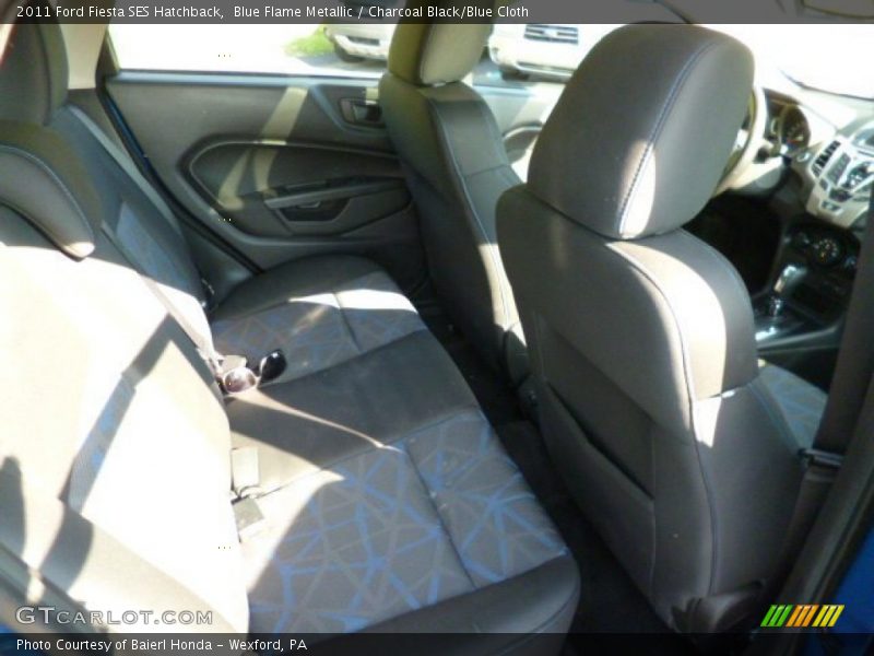 Blue Flame Metallic / Charcoal Black/Blue Cloth 2011 Ford Fiesta SES Hatchback