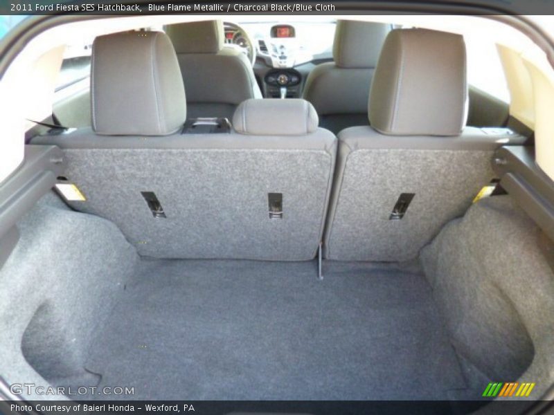 Blue Flame Metallic / Charcoal Black/Blue Cloth 2011 Ford Fiesta SES Hatchback