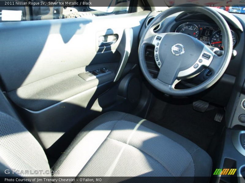 Silver Ice Metallic / Black 2011 Nissan Rogue SV