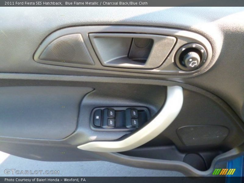Blue Flame Metallic / Charcoal Black/Blue Cloth 2011 Ford Fiesta SES Hatchback