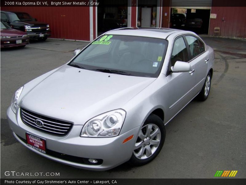 Bright Silver Metallic / Gray 2008 Kia Optima EX V6