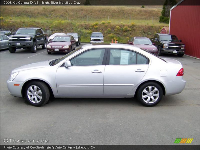 Bright Silver Metallic / Gray 2008 Kia Optima EX V6