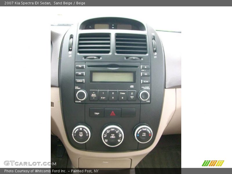 Sand Beige / Beige 2007 Kia Spectra EX Sedan