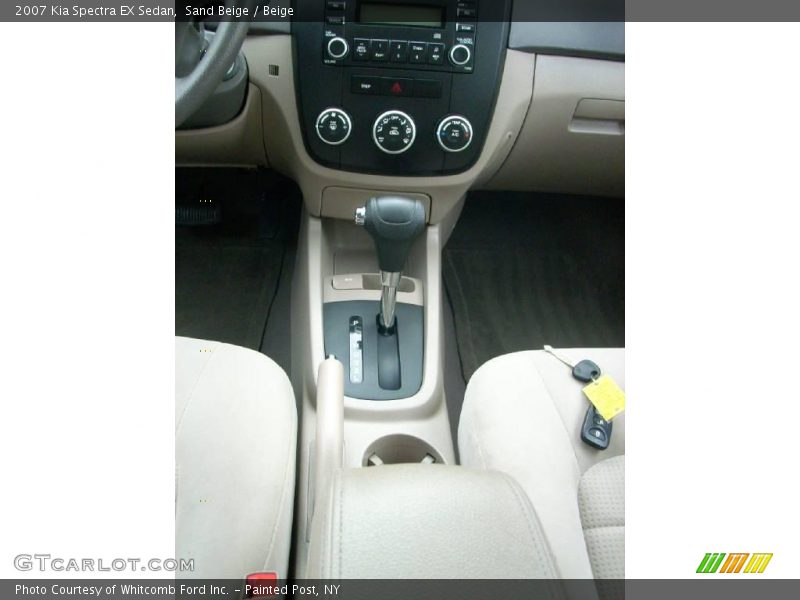 Sand Beige / Beige 2007 Kia Spectra EX Sedan