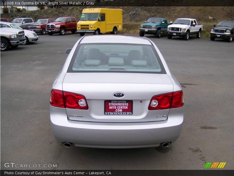 Bright Silver Metallic / Gray 2008 Kia Optima EX V6
