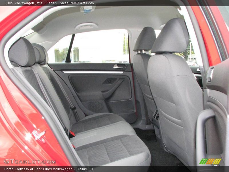 Salsa Red / Art Grey 2009 Volkswagen Jetta S Sedan