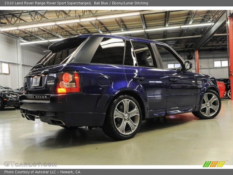 Bali Blue / Ebony/Lunar Stitching 2010 Land Rover Range Rover Sport Supercharged