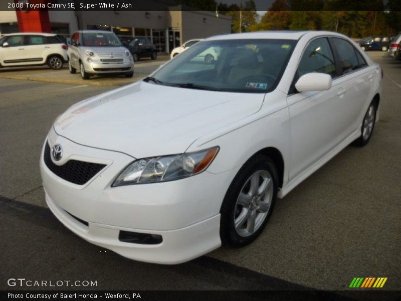 Super White / Ash 2008 Toyota Camry SE