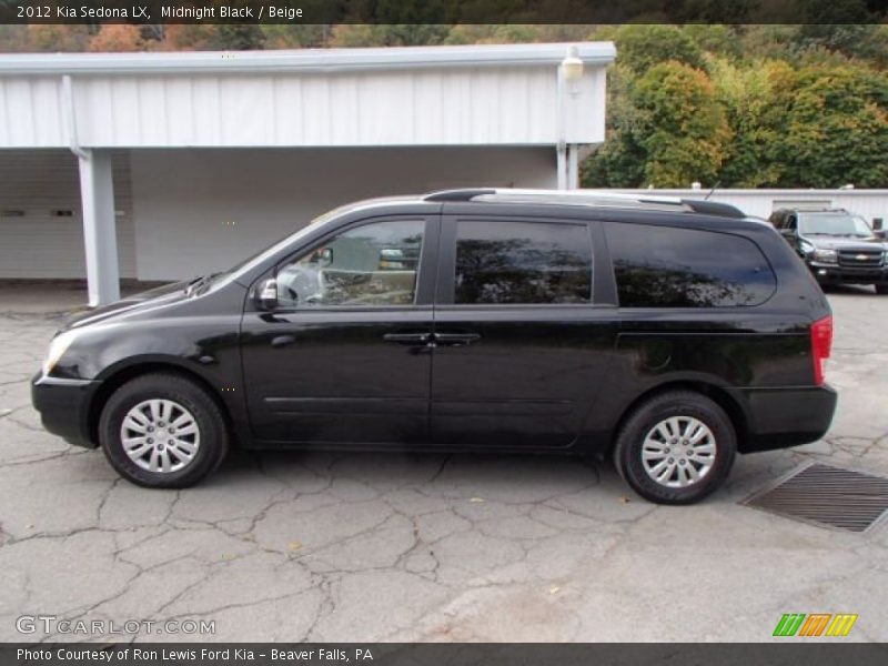 Midnight Black / Beige 2012 Kia Sedona LX