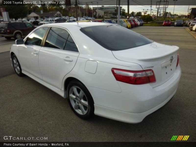 Super White / Ash 2008 Toyota Camry SE