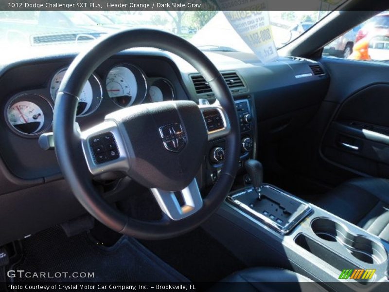 Header Orange / Dark Slate Gray 2012 Dodge Challenger SXT Plus