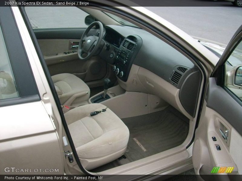 Sand Beige / Beige 2007 Kia Spectra EX Sedan