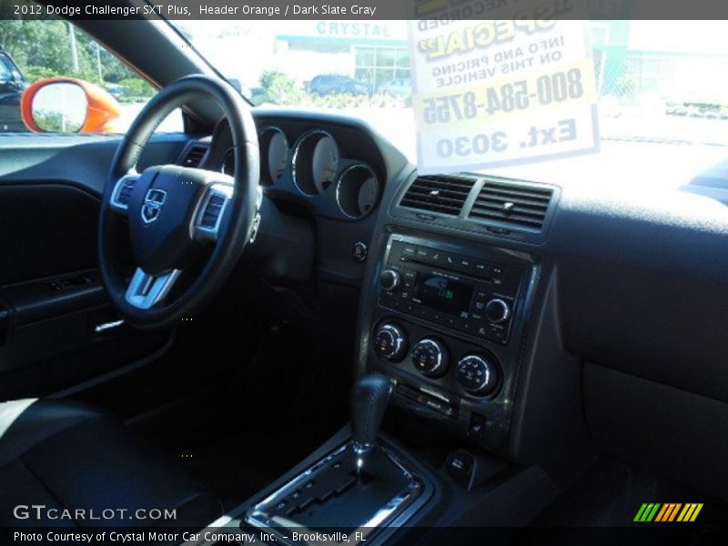 Header Orange / Dark Slate Gray 2012 Dodge Challenger SXT Plus