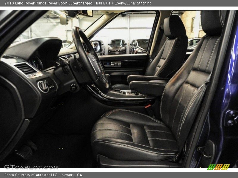 Bali Blue / Ebony/Lunar Stitching 2010 Land Rover Range Rover Sport Supercharged
