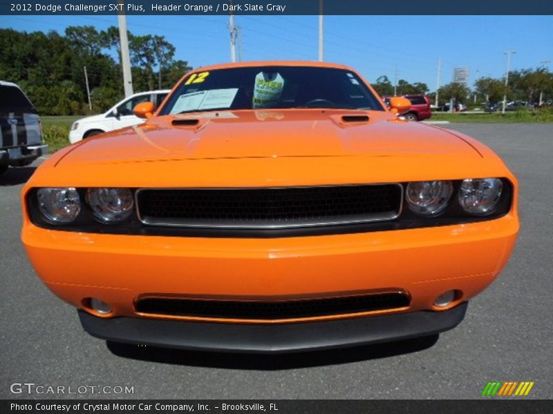Header Orange / Dark Slate Gray 2012 Dodge Challenger SXT Plus