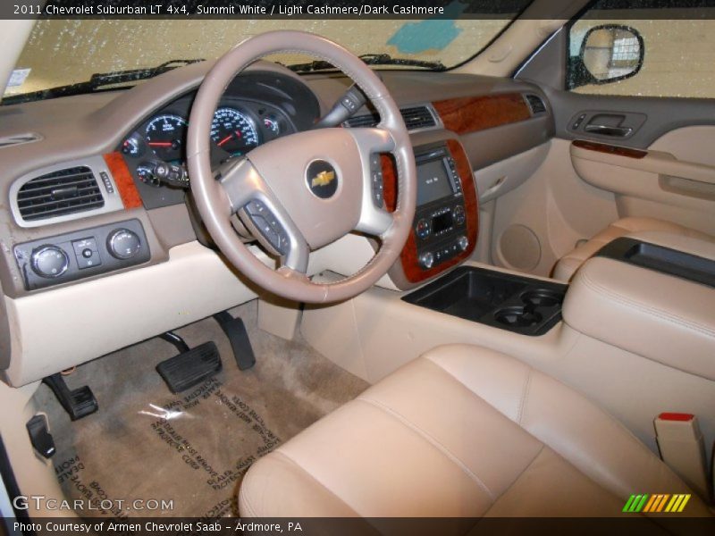 Summit White / Light Cashmere/Dark Cashmere 2011 Chevrolet Suburban LT 4x4