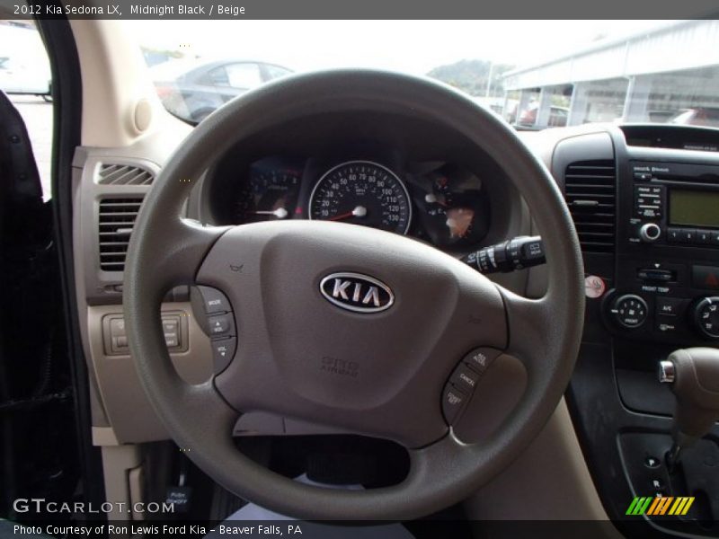 Midnight Black / Beige 2012 Kia Sedona LX