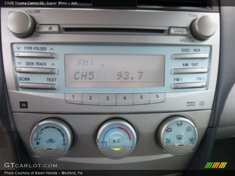 Super White / Ash 2008 Toyota Camry SE