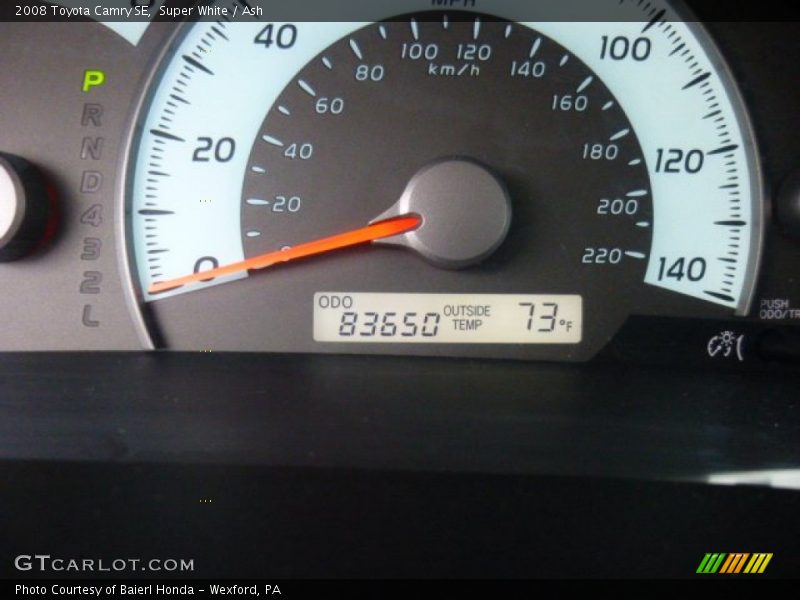 Super White / Ash 2008 Toyota Camry SE