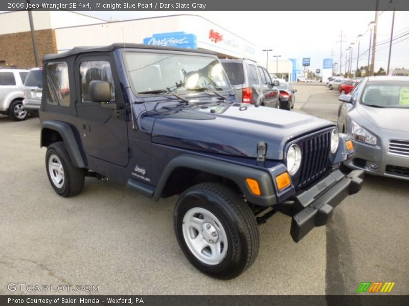 Midnight Blue Pearl / Dark Slate Gray 2006 Jeep Wrangler SE 4x4