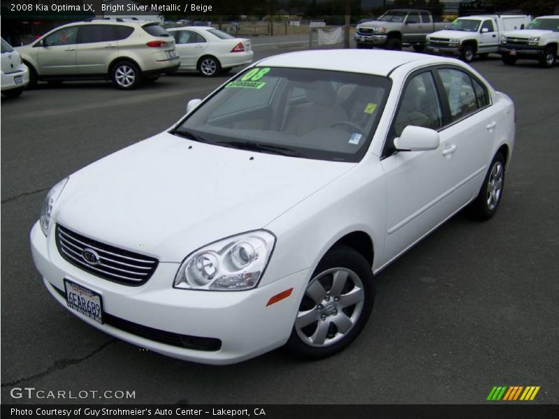 Bright Silver Metallic / Beige 2008 Kia Optima LX