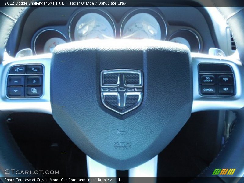 Header Orange / Dark Slate Gray 2012 Dodge Challenger SXT Plus