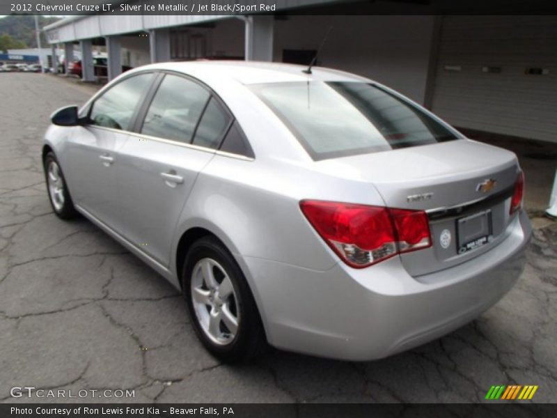 Silver Ice Metallic / Jet Black/Sport Red 2012 Chevrolet Cruze LT