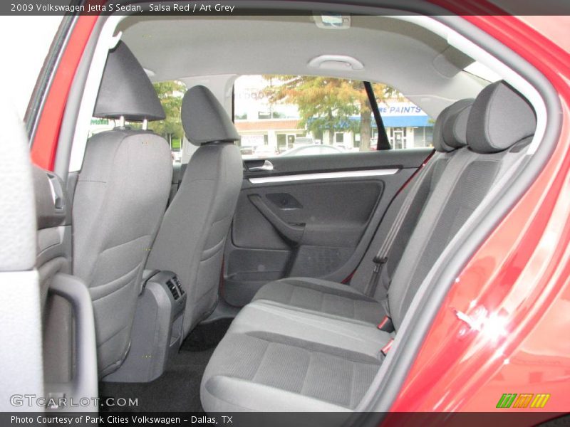 Salsa Red / Art Grey 2009 Volkswagen Jetta S Sedan