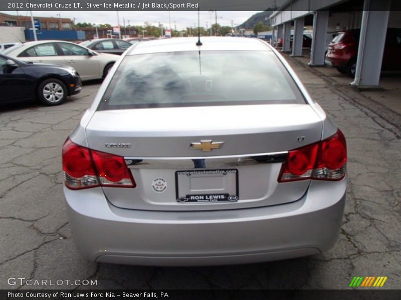 Silver Ice Metallic / Jet Black/Sport Red 2012 Chevrolet Cruze LT