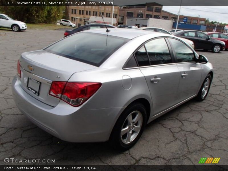 Silver Ice Metallic / Jet Black/Sport Red 2012 Chevrolet Cruze LT