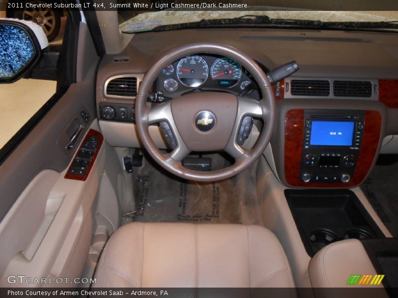 Summit White / Light Cashmere/Dark Cashmere 2011 Chevrolet Suburban LT 4x4