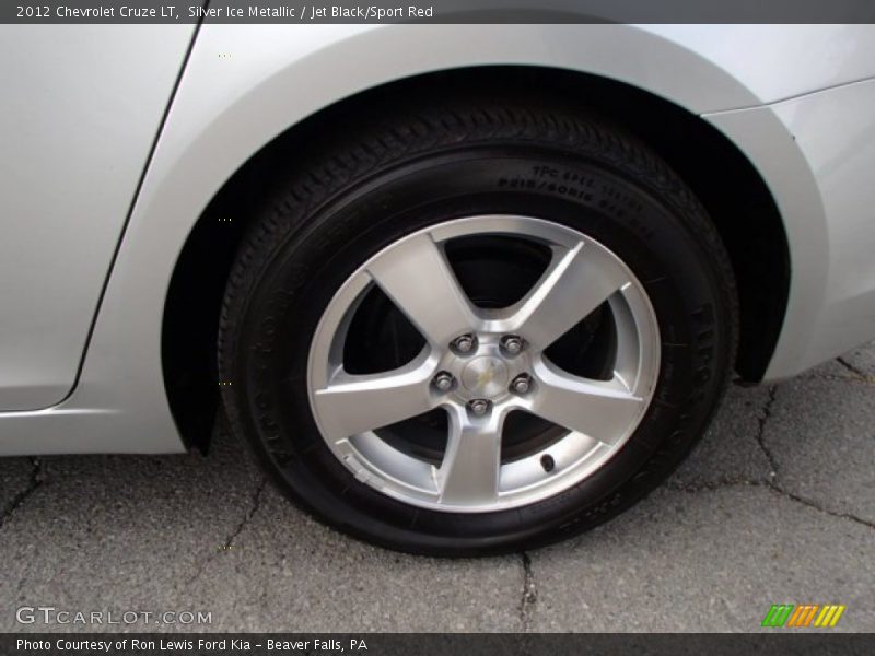 Silver Ice Metallic / Jet Black/Sport Red 2012 Chevrolet Cruze LT