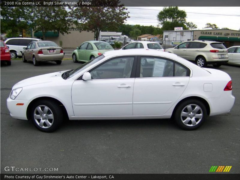 Bright Silver Metallic / Beige 2008 Kia Optima LX