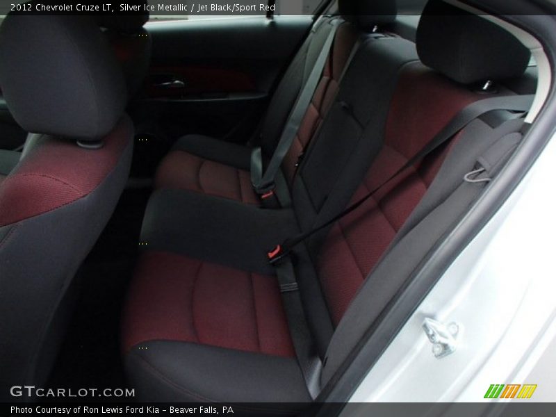 Silver Ice Metallic / Jet Black/Sport Red 2012 Chevrolet Cruze LT