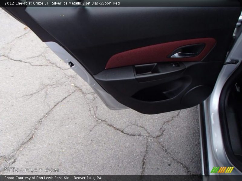 Silver Ice Metallic / Jet Black/Sport Red 2012 Chevrolet Cruze LT