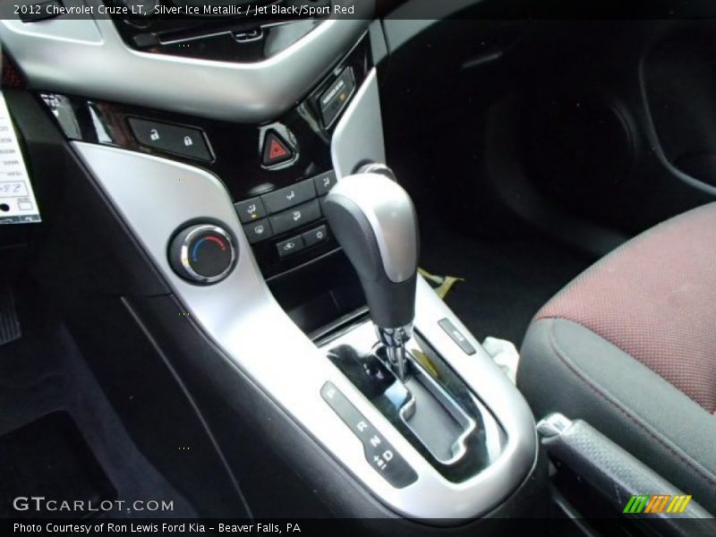 Silver Ice Metallic / Jet Black/Sport Red 2012 Chevrolet Cruze LT