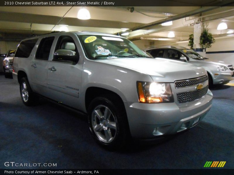 Sheer Silver Metallic / Ebony 2010 Chevrolet Suburban LTZ 4x4