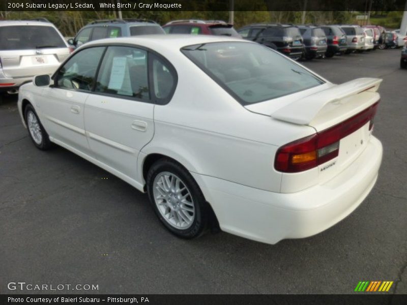 White Birch / Gray Moquette 2004 Subaru Legacy L Sedan