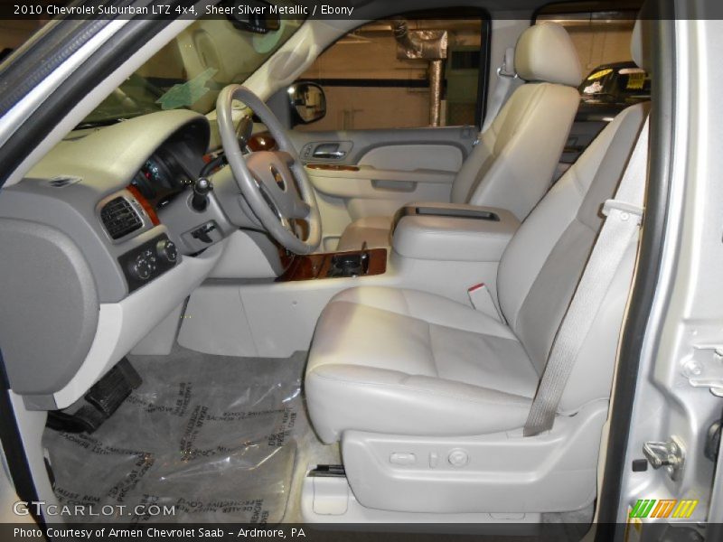 Sheer Silver Metallic / Ebony 2010 Chevrolet Suburban LTZ 4x4
