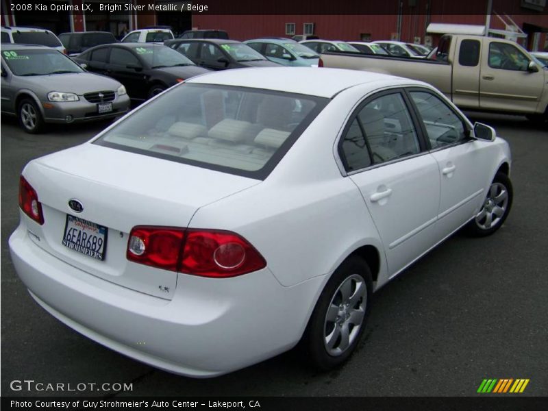 Bright Silver Metallic / Beige 2008 Kia Optima LX