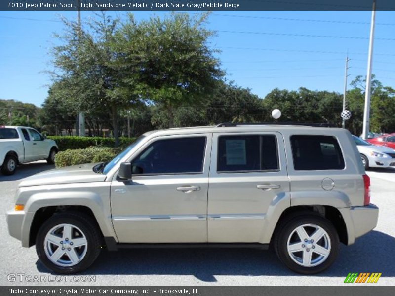 Light Sandstone Metallic / Dark Slate Gray/Pebble Beige 2010 Jeep Patriot Sport