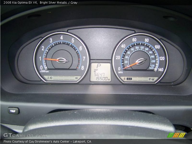 Bright Silver Metallic / Gray 2008 Kia Optima EX V6