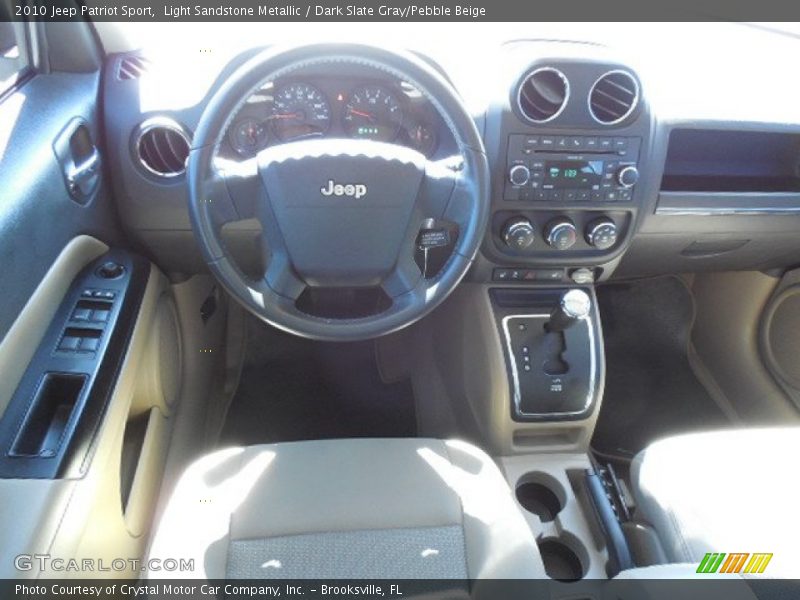 Light Sandstone Metallic / Dark Slate Gray/Pebble Beige 2010 Jeep Patriot Sport