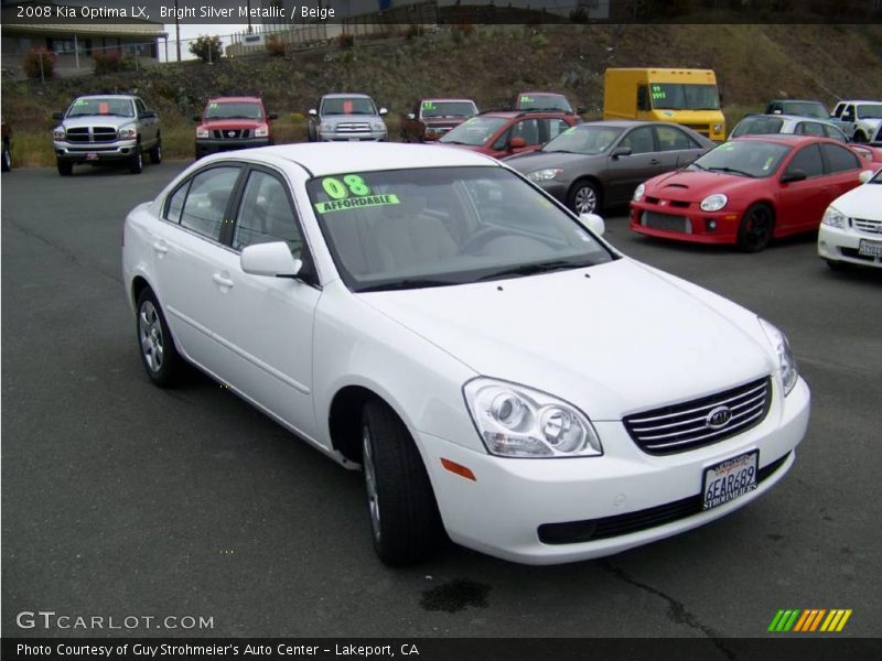 Bright Silver Metallic / Beige 2008 Kia Optima LX