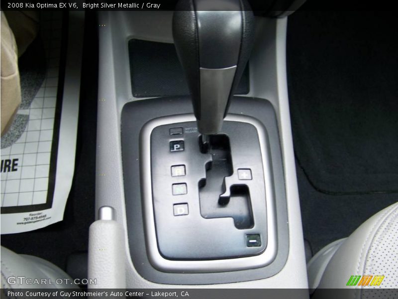 Bright Silver Metallic / Gray 2008 Kia Optima EX V6