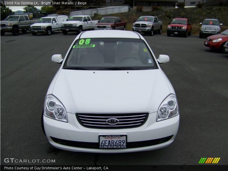 Bright Silver Metallic / Beige 2008 Kia Optima LX